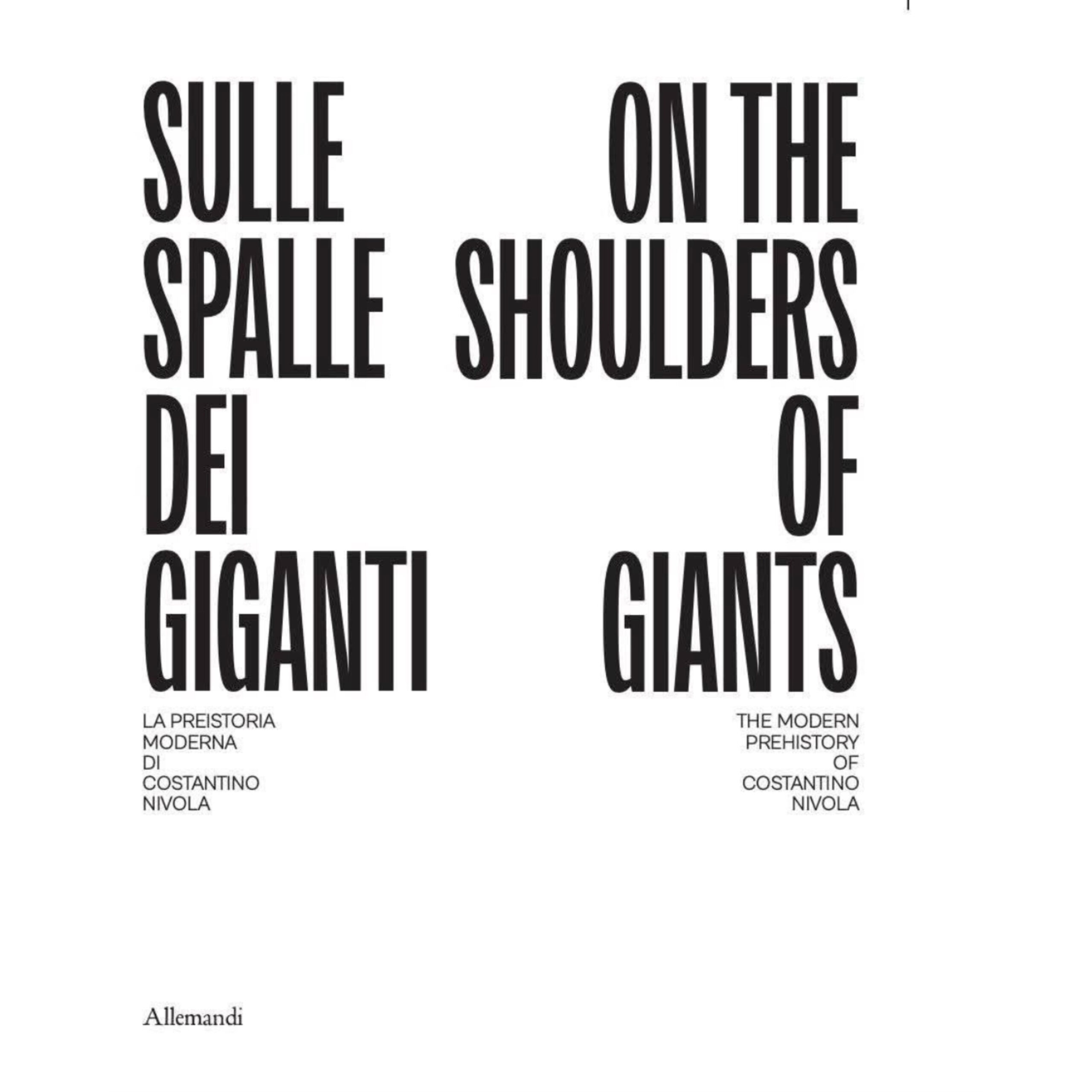 Sulle spalle dei giganti. La preistoria moderna di Costantino Nivola